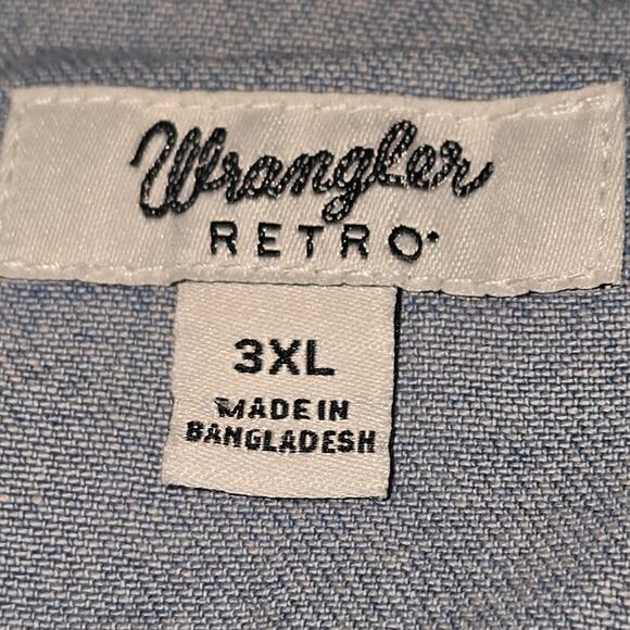 Wrangler Light Wash Cotton Denim‎  Sleeveless Cropped Top Plus Size 3X - Picture 11 of 12